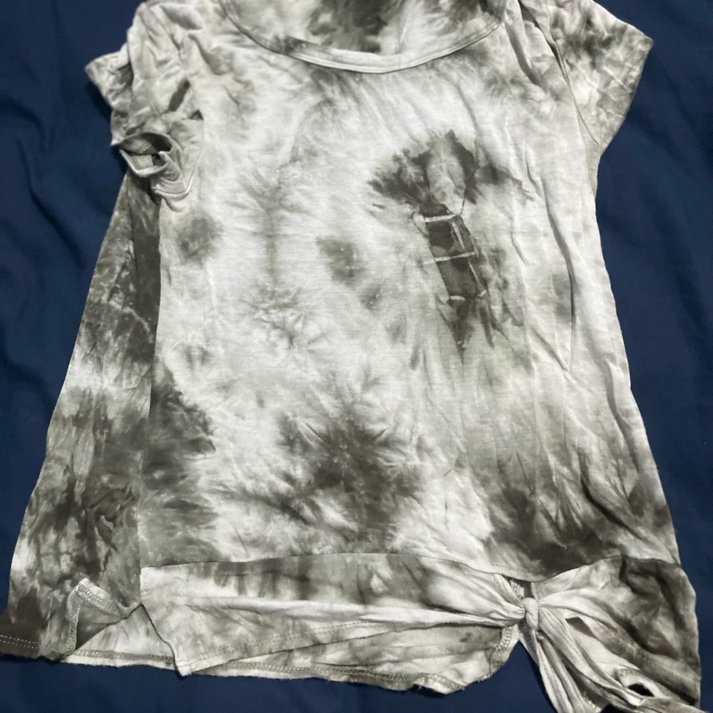Tie dye green T shirt